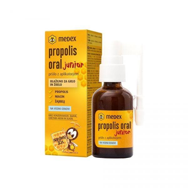 Propolis Oral Junior auf Wasserbasis, Spray mit Applikator Medex (30 ml)