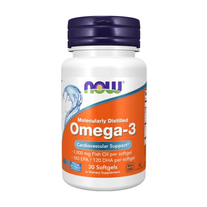Omega 3 NOW, 1000 mg (30 Weichkapseln)