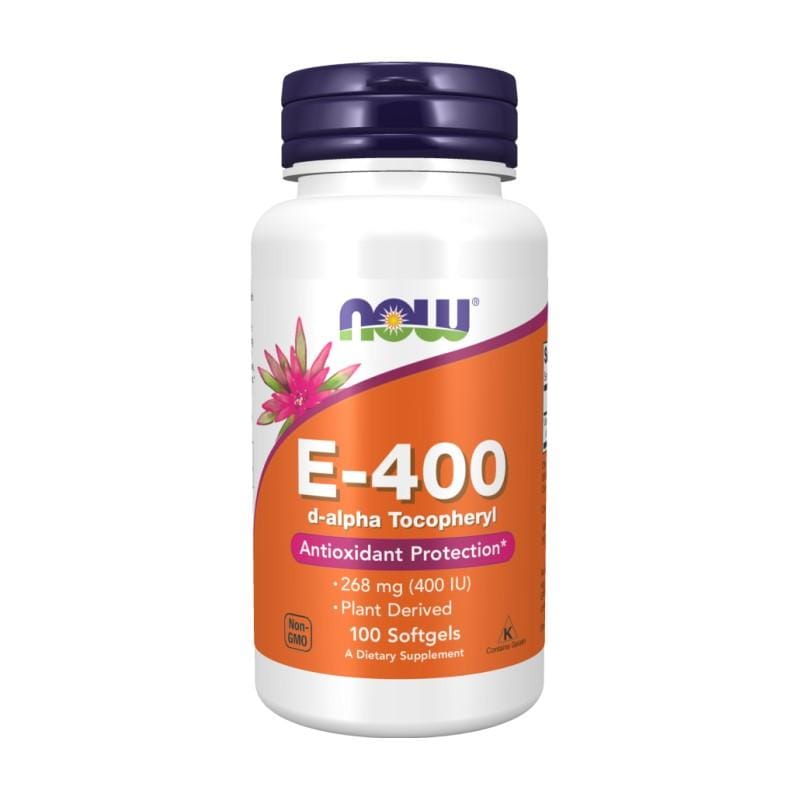 Vitamin E-400 NOW, 268 mg (100 Weichkapseln)