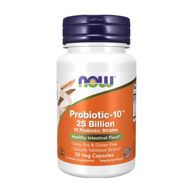 Probiotika-10 mit 25 Milliarden nützlichen Bakterien NOW, 160 mg (30 Kapseln)