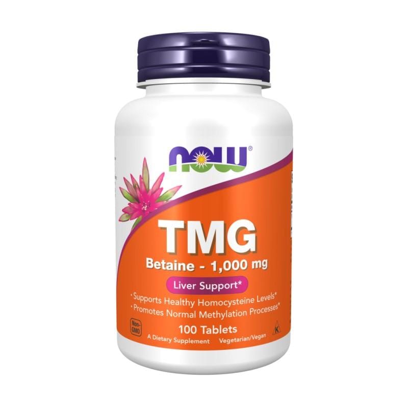 TMG-Betain NOW, 1000 mg (100 Tabletten)