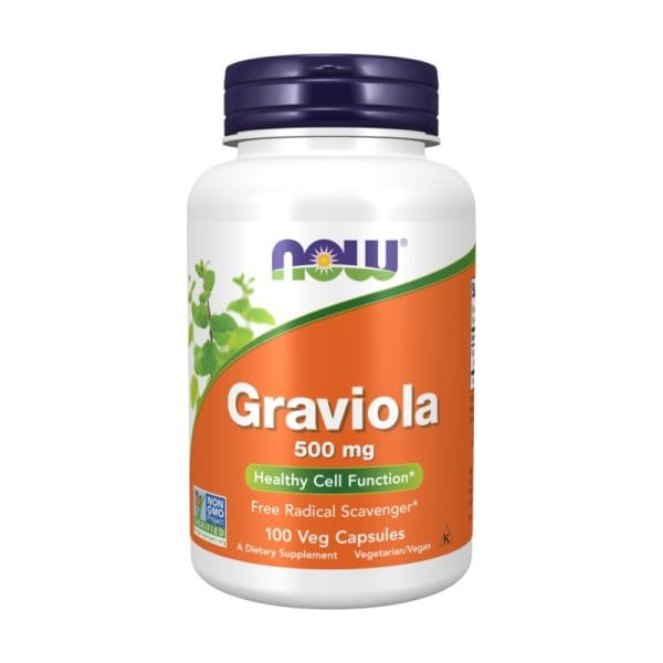 Graviola, 500 mg NOW (100 Kapseln)