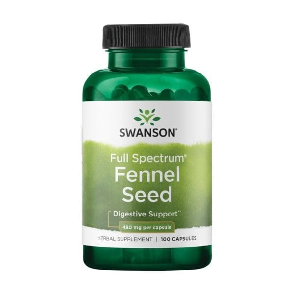 Fenchelsamen Swanson, 480 mg (100 Kapseln)