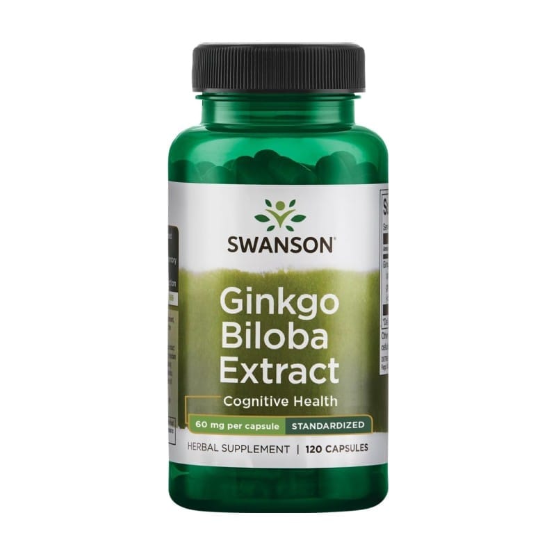 Ginkgo-Biloba-Extrakt Swanson, 60 mg (120 Kapseln)