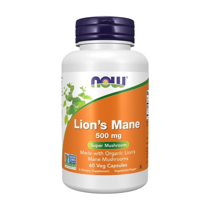 Lion's Mane NOW, 500 mg (60 Kapseln)