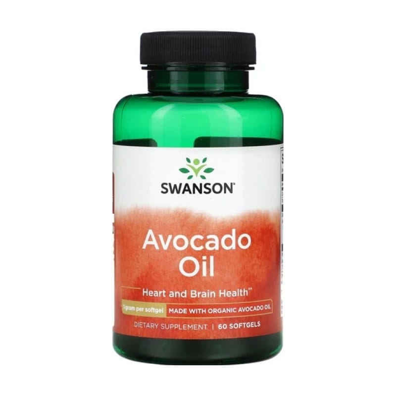 Avocadoöl Swanson, 1000 mg (60 Weichkapseln)