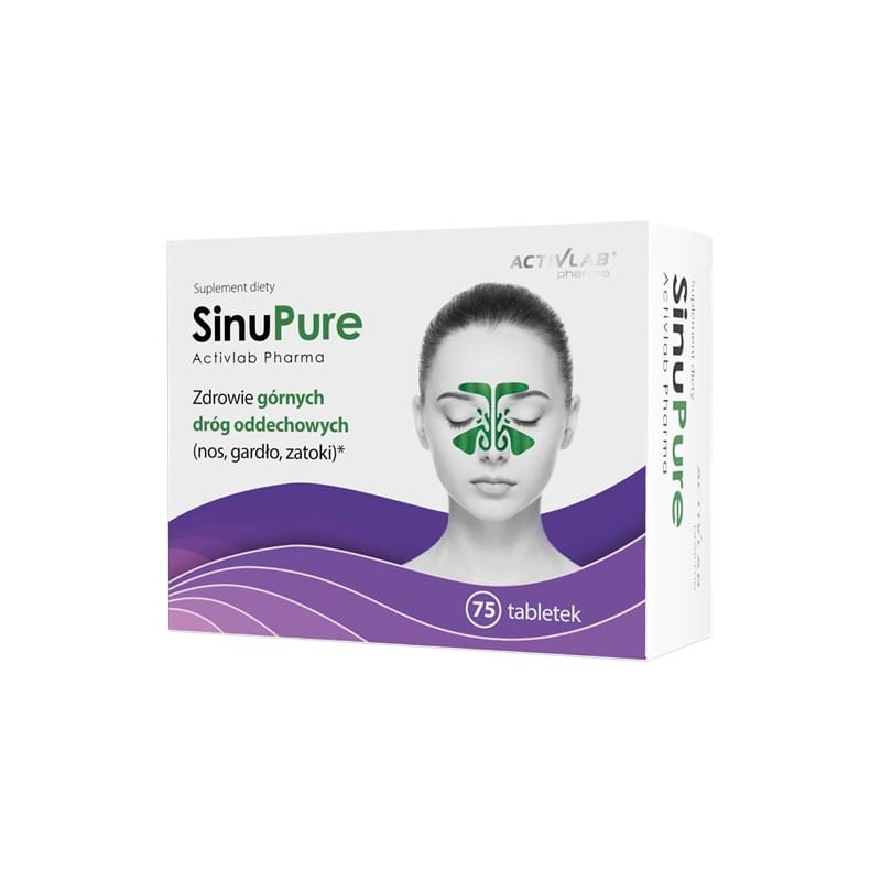 Unterstützung für die Nebenhöhlen – SinuPure Activlab Pharma (75 Tabletten)