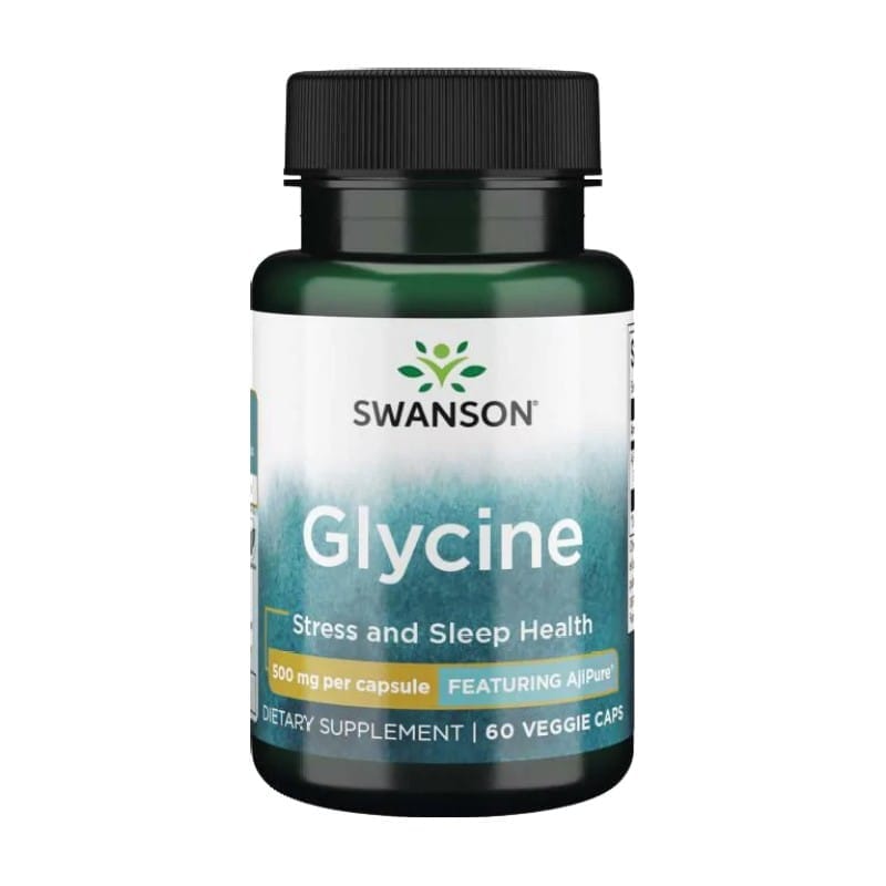 Glycin Swanson, 500 mg (60 Kapseln)