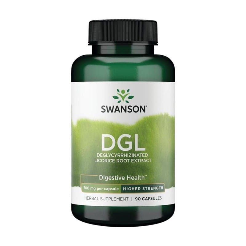 DGL – Deglycyrrhizinierter Süßholzwurzelextrakt Swanson, 700 mg (90 Kapseln)