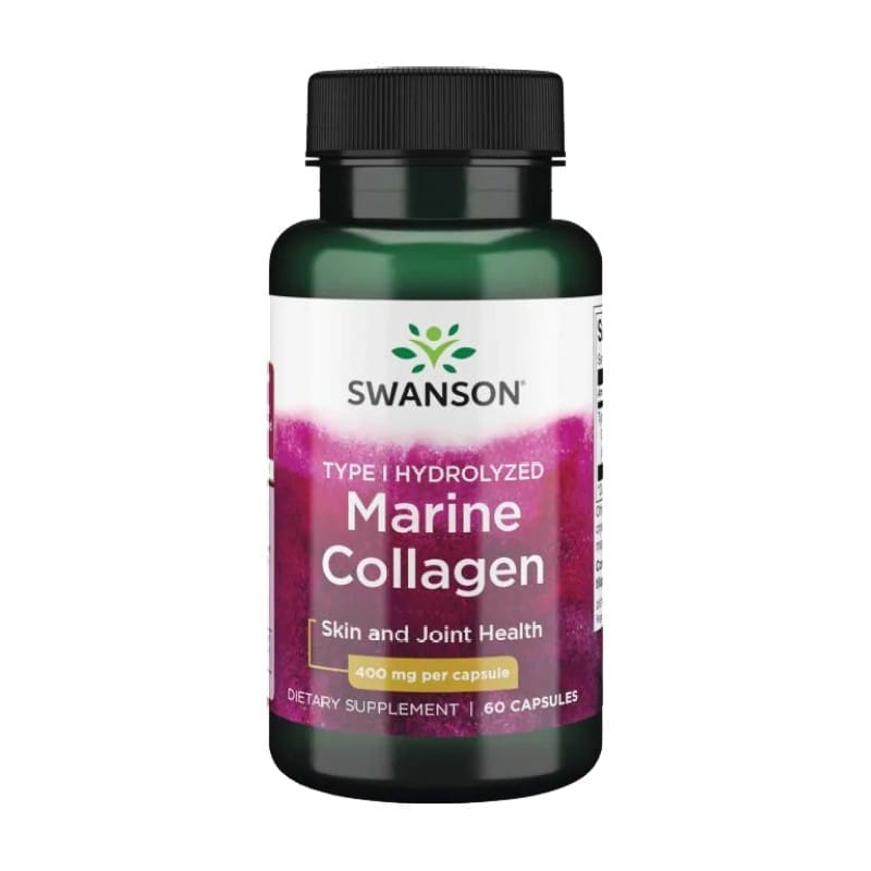 Hydrolysierte marine Kollagenpeptide Swanson, 400 mg (60 Kapseln)