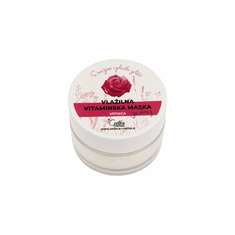 Feuchtigkeitsspendende Vitamin-Gesichtsmaske Cvetka (15 ml)