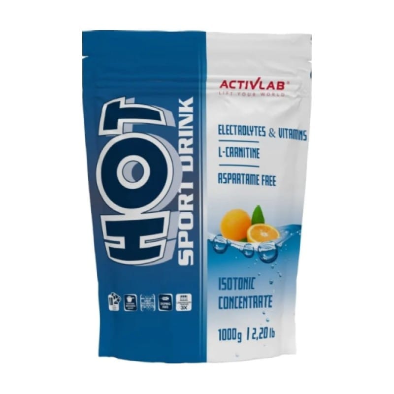 Hot Sport Drink – Elektrolyte und Vitamine, Orangengeschmack Activlab (1000 g)