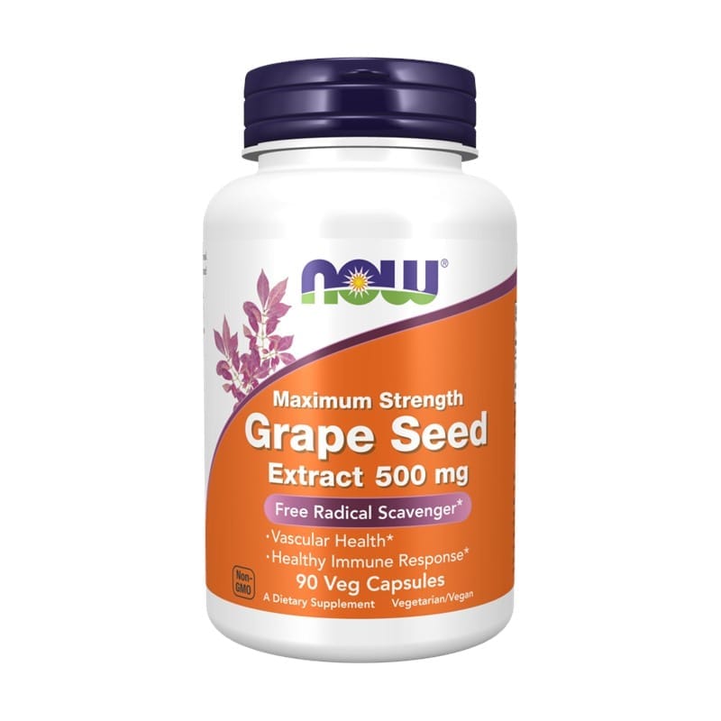 Traubenkernextrakt NOW, 500 mg (90 Kapseln)