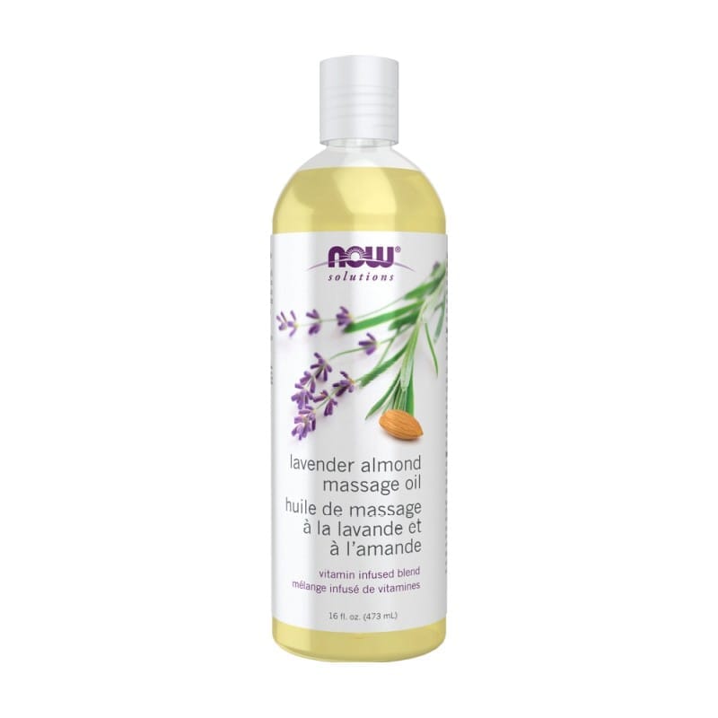 Massageöl mit Lavendel und Mandel NOW (473 ml)
