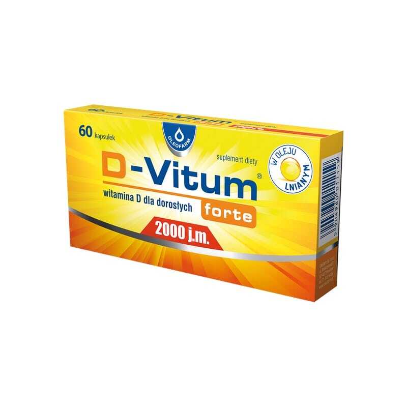 Vitamin D3 2000 IE D-Vitum Forte Oleofarm (60 Kapseln)