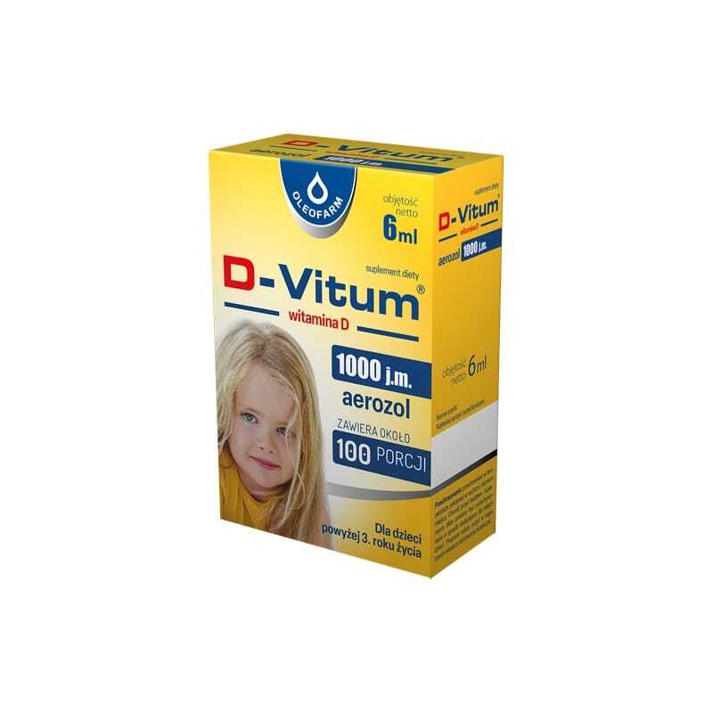 Vitamin D3 1000 IE als Spray für Kinder D-Vitum Oleofarm (6 ml)