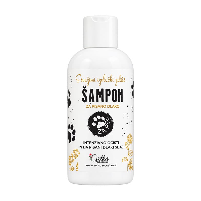 Shampoo für buntes Hundefell Cvetka (250 ml)
