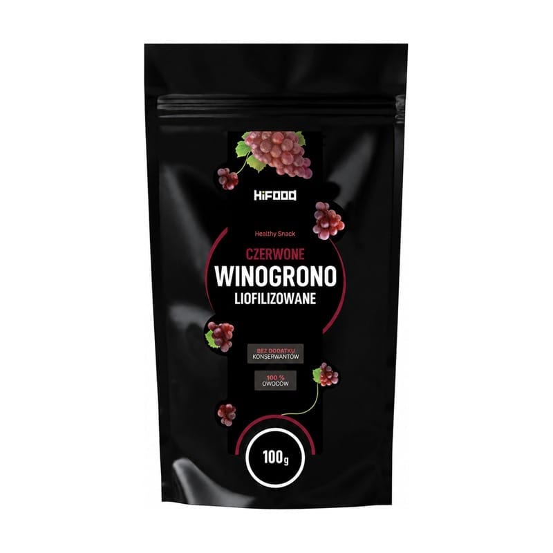 Rote Trauben – gefriergetrocknet HiFOOD (100 g)