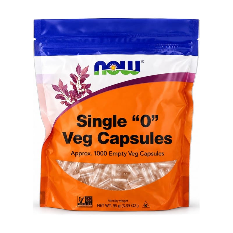 Leere vegane Kapseln Größe 0 NOW (1000 Kapseln)
