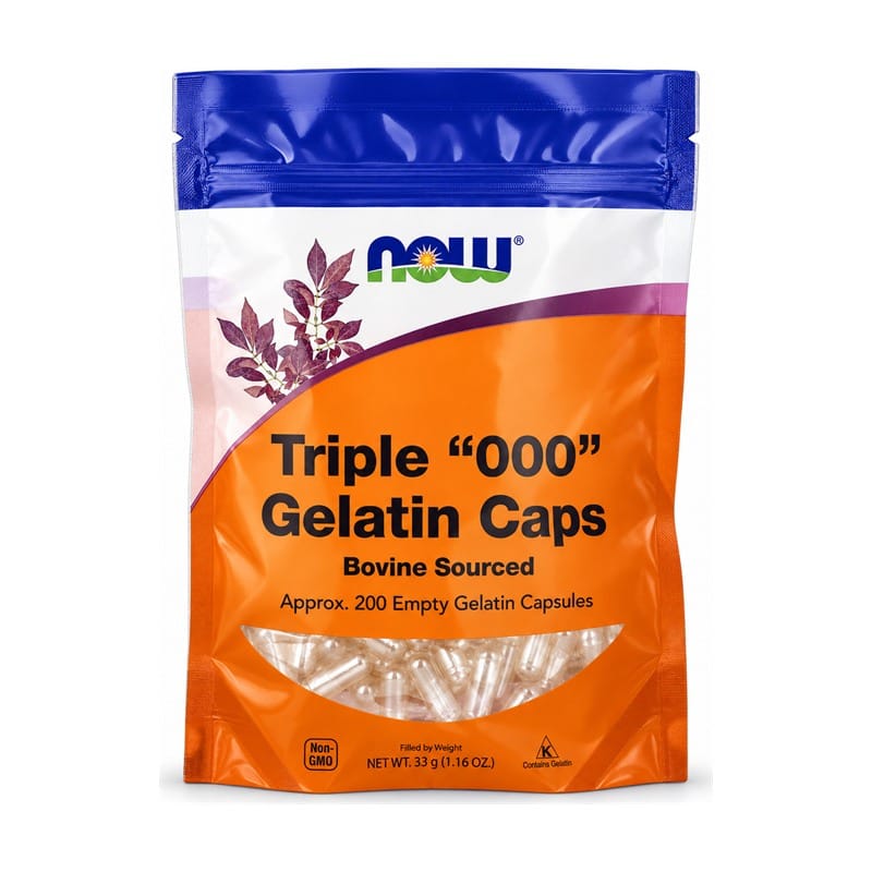 Leere Gelatinekapseln Größe 000 NOW (200 Kapseln)