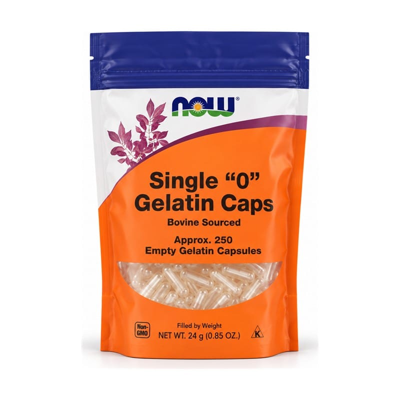Leere Gelatinekapseln Größe 0 NOW (250 Kapseln)