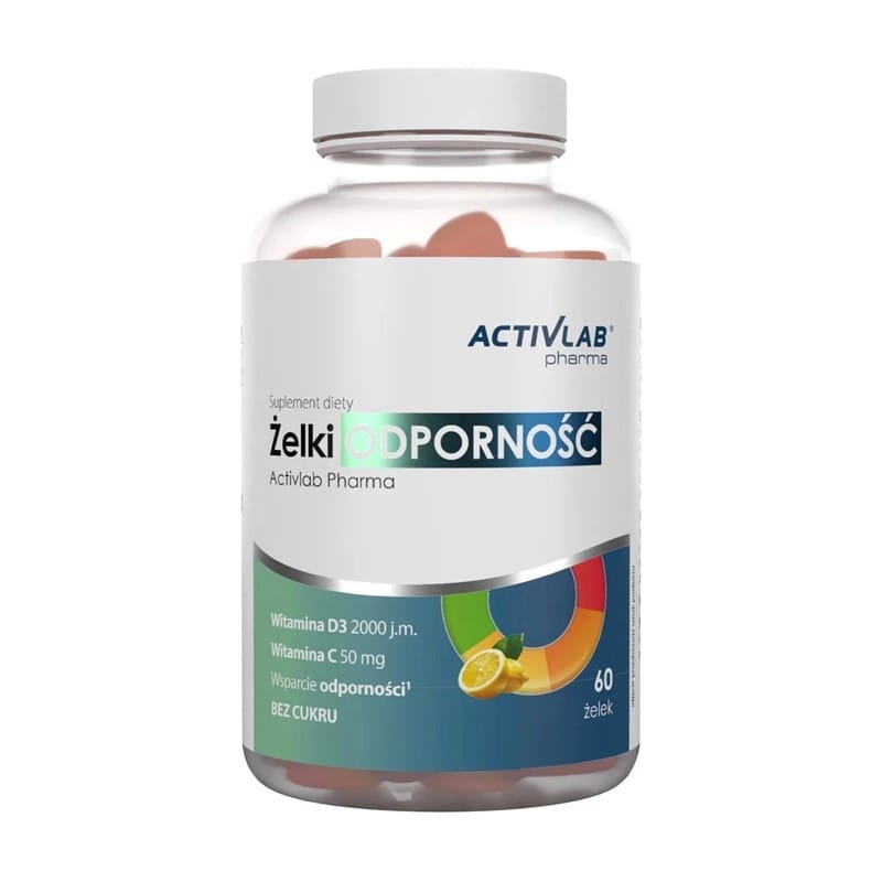 Vitamin C und D3 für das Immunsystem Activlab Pharma, Zitrone (60 Gummies)